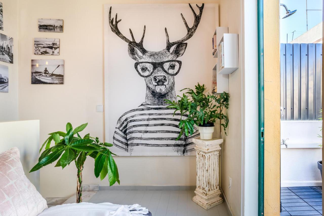Arty Vintage Townhouse With Rooftop Shower & Sun Loungers Olhao Luaran gambar